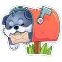 Стикеры Маламут Ньют в Telegram