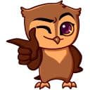 Стикеры Филин Фил в Telegram