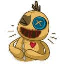 Стикеры Кукла вуду в Telegram
