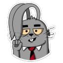 Стикеры Заяц Яков в Telegram