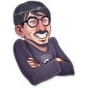 Стикеры Хидэо Кодзима в Telegram
