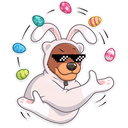Стикеры Easter Bear в Telegram