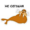 Стикеры Клубника и Морж в Telegram