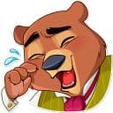 Стикеры Медведь Тод в Telegram