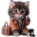 Стикеры Котёнок карьерист в Telegram