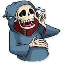 Стикеры Дружелюбная Смерть в Telegram