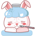 Стикеры cute plush bunny в Telegram