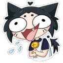 Стикеры Тёмная Милшу в Telegram