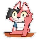 Стикеры Лис Рис в Telegram