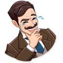 Стикеры Джентльмен в Telegram