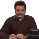 Стикеры Ron Swanson в Telegram
