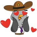 Стикеры Подозрительная сова в Telegram