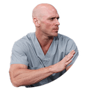 Стикеры Лысый из Бразерс в Telegram