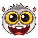 Стикеры Лемур Бин в Telegram