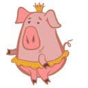 Стикеры Новогодний свин в Telegram