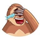 Стикеры Ленивец Джо в Telegram