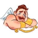 Стикеры Купидон в Telegram