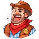 Стикеры Шериф Адам в Telegram