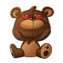 Стикеры Тедди в Telegram