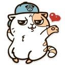 Стикеры Котик Печенька в Telegram