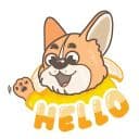 Стикеры Корги Банан в Telegram