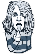 Стикеры Kurt Cobain в Telegram
