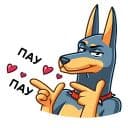 Стикеры Джеф в Telegram