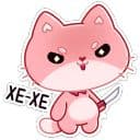 Стикеры Мео в Telegram