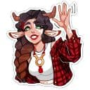 Стикеры Таура в Telegram