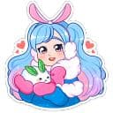 Стикеры Зимняя Долли в Telegram
