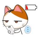 Стикеры Японская кошечка в Telegram