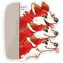 Стикеры Цербер в Telegram