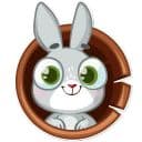 Стикеры Зайчик Бу в Telegram