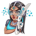 Стикеры Overwatch в Telegram