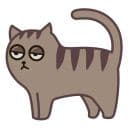 Стикеры Кот-сноб Фиксель в Telegram