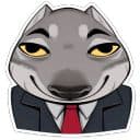 Стикеры Волк Ауф в Telegram