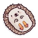 Стикеры Ёж в Telegram