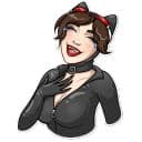 Стикеры Женщина-кошка в Telegram