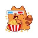 Стикеры Я-кот в Telegram