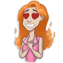 Стикеры Эрин и Селина в Telegram