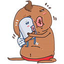 Стикеры Unchi & Rollie в Telegram