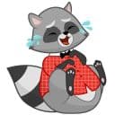 Стикеры Енот Матвей в Telegram