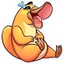 Стикеры Утконос Купер в Telegram