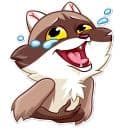 Стикеры Енот - бандит в Telegram