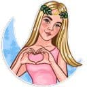 Стикеры Луноликая в Telegram