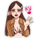 Стикеры Нэнси в Telegram