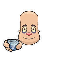 Стикеры Drunk Head в Telegram