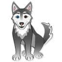 Стикеры Весёлая хаски в Telegram