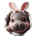 Стикеры Бегемотик кролик в Telegram