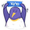 Стикеры Пингвин Харсика в Telegram